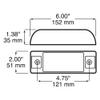 Peterson Manufacturing 188R Clearance Light view 2