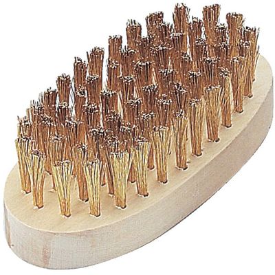 Trusco TB-5045 Oval 6 Line Brush, Brass