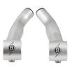 Origin8 Compe Lite Bar End, Short, Silver view 1