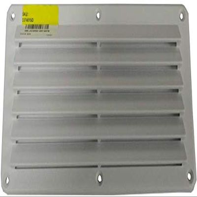 Square Louvered Vent Abs White 47/8X10-1/10