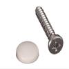 RV Designer H618, Dashboard Screws with Caps, White, 14 Per Pack, Interior Hardware view 1