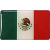 Mexico Flag 3D Domed Decal Sticker (Mini), 1 inch x 1.75 inch - Made in the USA view 1
