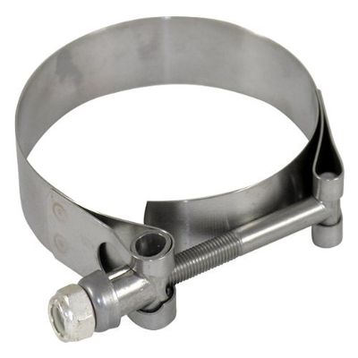 3.38" Stainless Steel T-Bolt Clamp (fits 3" ID 3-4 Ply Silicone Hose)