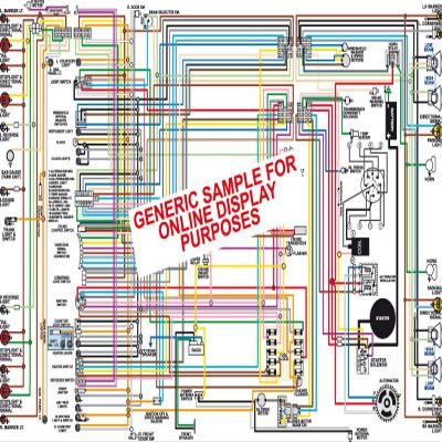 Full Color Laminated Wiring Diagram FITS 1958 1959 1960 Ford F Truck Large 11" X 17" Size