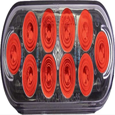 Bluhm Enterprises BL-TRLEDEOR Red 6" Oval Trailer Light (Euro 10 Led 42-30501)