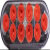 Bluhm Enterprises BL-TRLEDEOR Red 6" Oval Trailer Light (Euro 10 Led 42-30501) view 1