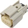 Namz Custom Cycle Molex MX 150 Female Connector - 3-Pin - Gray view 1