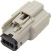 Namz Custom Cycle Molex MX 150 Female Connector - 3-Pin - Gray view 2
