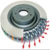 DBA DBA653X Street Series Gold Cross-Drilled and Slotted Rear Vented Disc Brake Rotor view 2
