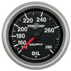 Auto Meter 7641 Sport-Comp II 2-5/8" 140-280 F Mechanical 6' Oil Temperature Gauge view 1