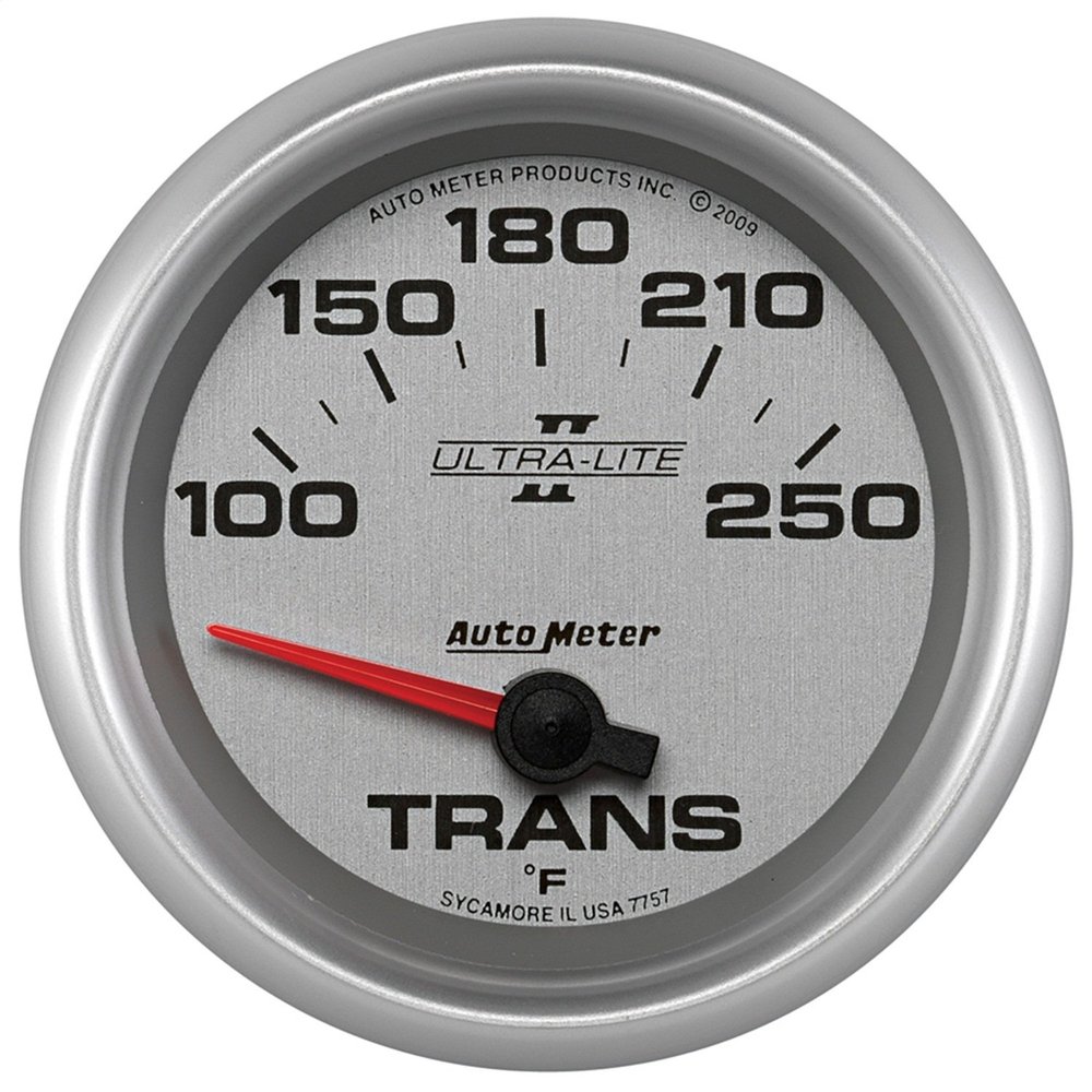Auto Meter 7757 Ultra-Lite Pro II 2-5/8" 100-250 F Short Sweep Electric Transmission Temperature Gauge