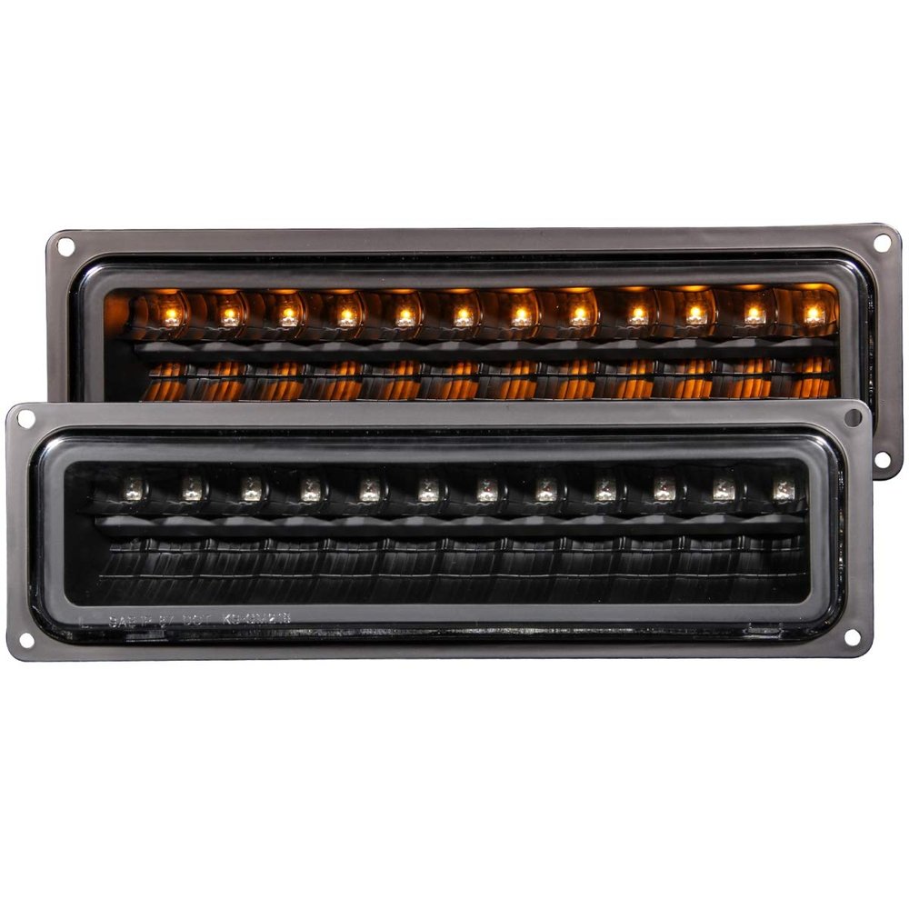 Anzo USA 511050 GMC Black LED Parking Light Assembly - (Sold in Pairs)