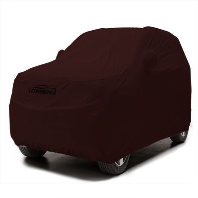 Coverking Custom Car Cover for Select Nissan Pathfinder Models - Stormproof Solid (Wine)
