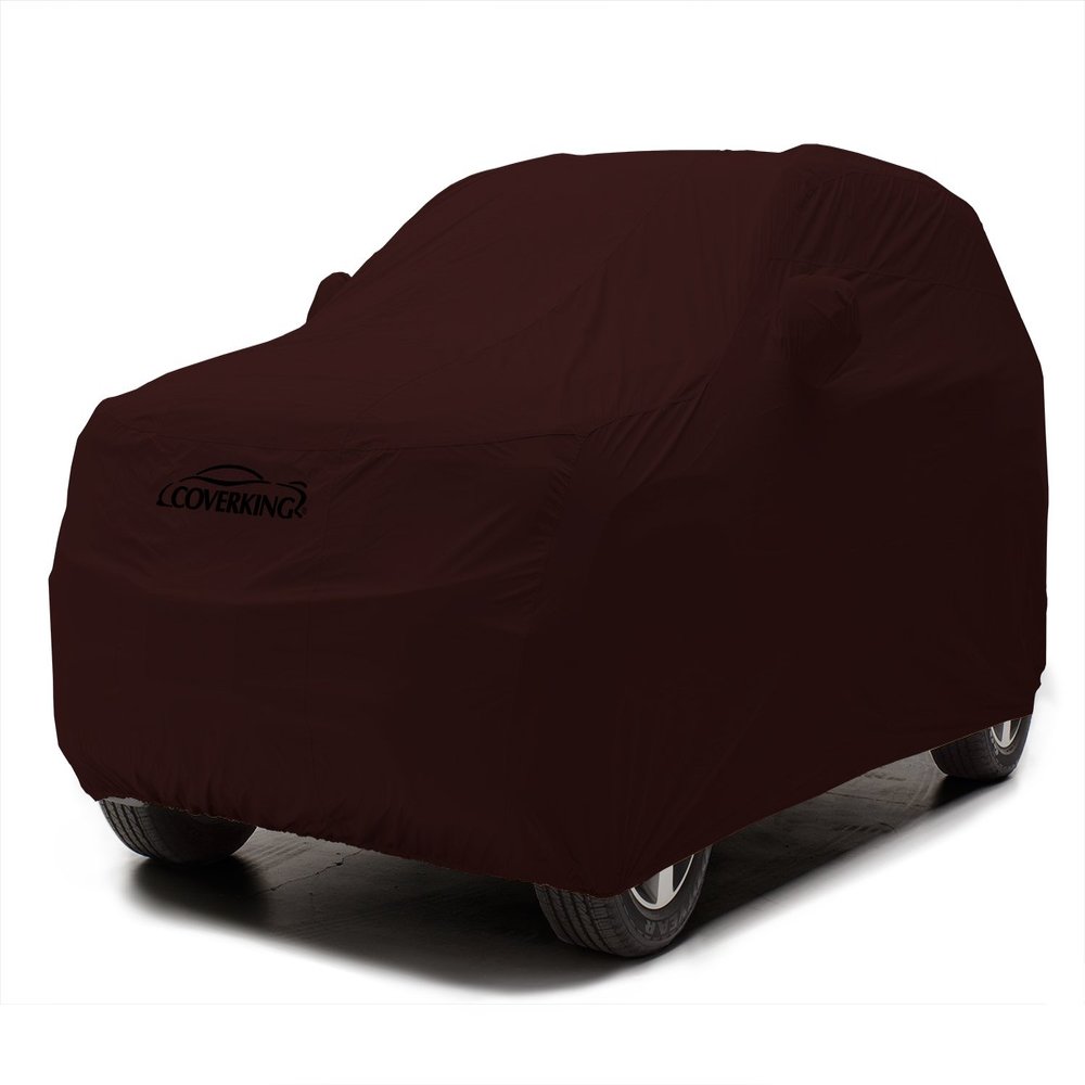 Coverking Custom Car Cover for Select Nissan Pathfinder Models - Stormproof Solid (Wine)