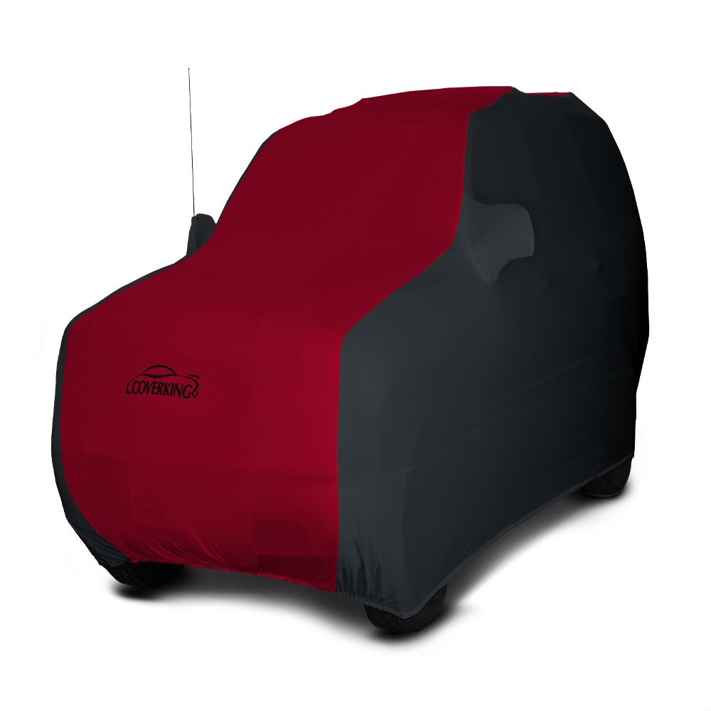 Coverking Custom Fit Car Cover for Select BMW X5 Models - Satin Stretch (Red with Black Sides)