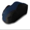 Coverking Custom Fit Car Cover for Select Jaguar XKE Models - Satin Stretch (Dark Blue with Black Sides) view 1