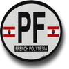 French Polynesia - Oval Decal view 1