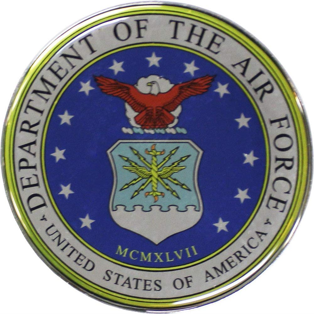 Air Force - 2.75 inch Round 3D Decal