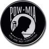 Flagline POW-MIA - 2.75 inch Diameter Round 3D Decal view 1