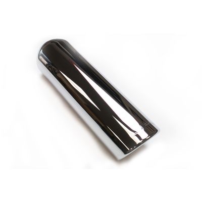 JBA (12-08206) 2.5" x 3.5" x 11" Stainless Steel Chrome Rolled Exhaust Tip
