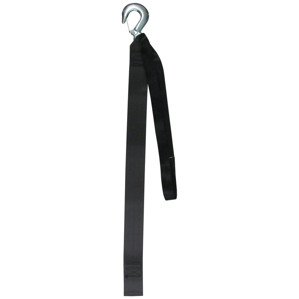 STAR BRITE 15' Winch Strap with Forged Hook | Heavy-Duty Polyester for Personal Watercraft | 4,000 lb Capacity