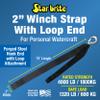 STAR BRITE 15' Winch Strap with Forged Hook | Heavy-Duty Polyester for Personal Watercraft | 4,000 lb Capacity view 2
