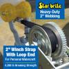 STAR BRITE 15' Winch Strap with Forged Hook | Heavy-Duty Polyester for Personal Watercraft | 4,000 lb Capacity view 3