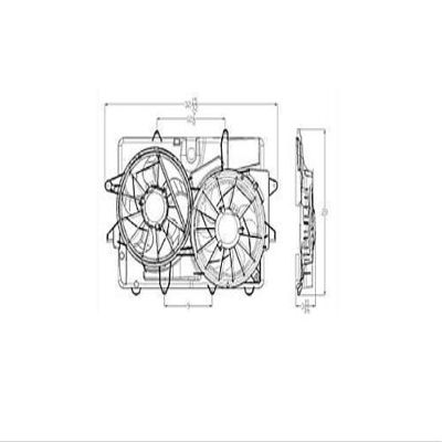 Replacement Dual Function Cooling Fan Assembly