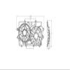 Replacement Dual Function Cooling Fan Assembly view 1