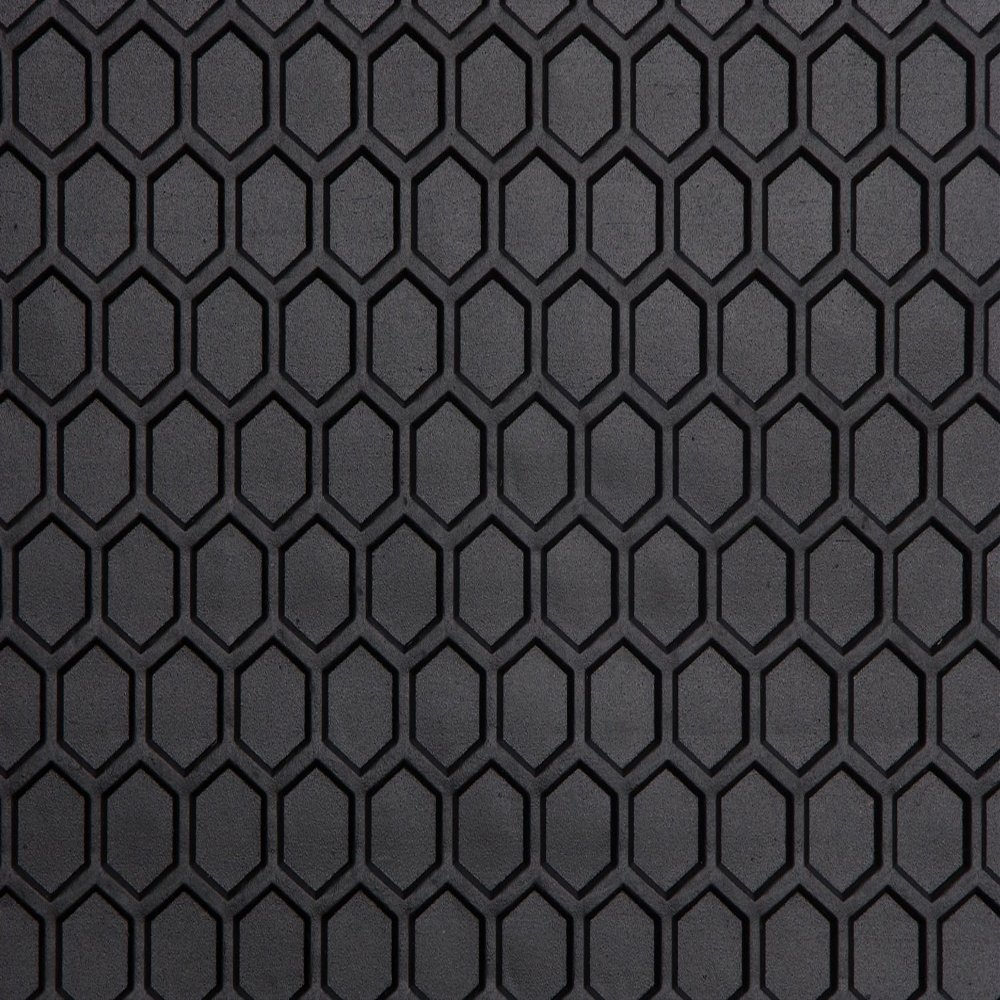 Intro-Tech TO-117R-RT-B Hexomat Second Row 2 pc. Custom Fit Auto Floor Mats for Select Toyota Tercel Models - Rubber-like Compound, Black