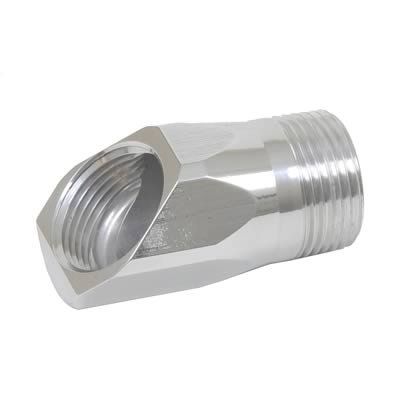 Meziere WP1045U Polished 1" NPT Male to 1" NPT Female Fitting Adapter