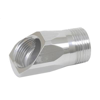 Meziere WP1045U Polished 1" NPT Male to 1" NPT Female Fitting Adapter