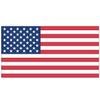 Reflective American Flag & USA Decals - For Helmets, Bikes, Wheelchairs, Car Bumpers, & Windows - Weatherproof & UV Resistant - 2 x 3 Inches Flag (x2) & 0.75 x 1.5 Inches USA Decals (x2) view 2
