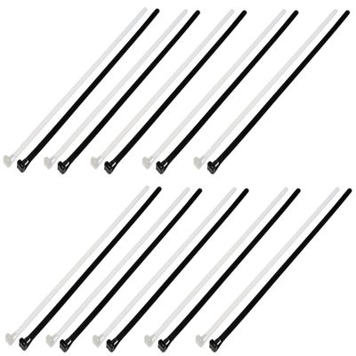 Dorman 83762 12 in. Reusable Black and White Wire Ties, 20 Pack