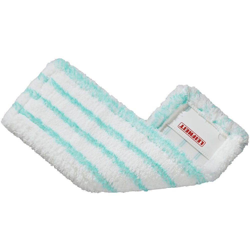 Leifheit Profi Micro Duo Floor Wiper Cover, Folded, for All Smooth & Tile Floors 16.5 inch Microfibre Replacement with Special Bristles for Deep Cleaning Washable, Reusable, Fits Profi Mop