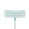 Leifheit Profi Micro Duo Floor Wiper Cover, Folded, for All Smooth & Tile Floors 16.5 inch Microfibre Replacement with Special Bristles for Deep Cleaning Washable, Reusable, Fits Profi Mop view 2