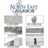 North East Harbor Waterproof Superior RV Motorhome Fifth Wheel Cover Class A B C Fits Length 31'-34' Travel Trailer Camper Zippered Panels Allow Access to The Door, Engine and Both Side Storage Areas view 2