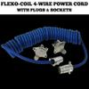 Roadmaster 164 Flexo-Coil 4-Wire Power Cord with Plugs & Sockets Included | Designed for Motorhomes with 4-Way Sockets | Durable Construction | Water, Oil, & Chemical Resistant view 2