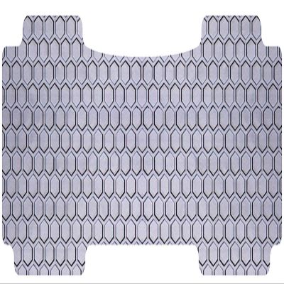 Intro-Tech KI-151-RT-G Hexomat Third Row 1 pc. Custom Fit Auto Floor Mat for Select Kia Sorento Models - Rubber-like Compound, Gray