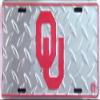 Oklahoma Sooners Diamond Emboss Metal License Plate 6 x 12 view 1