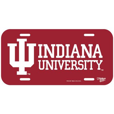 NCAA Indiana Hoosiers License Plate, Team Color, One Size