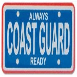 Mini License Plate - Coast Guard
