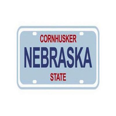 Karen Foster Design State License Plate Scrapbooking Embellishment, Nebraska
