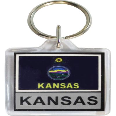 Flagline Kansas - Lucite Keyring