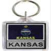 Flagline Kansas - Lucite Keyring view 1