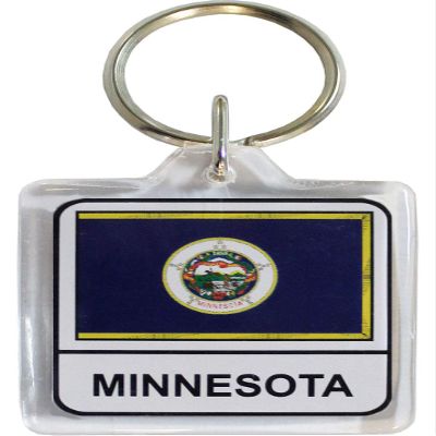 Flagline Minnesota - Lucite Keyring