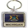 Flagline Michigan - Lucite Keyring view 1