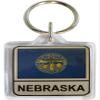 Flagline Nebraska - Lucite Keyring view 1
