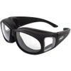 Outfitter clear motorcycle glasses. Over-Prescription glasses view 1