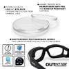 Outfitter clear motorcycle glasses. Over-Prescription glasses view 4